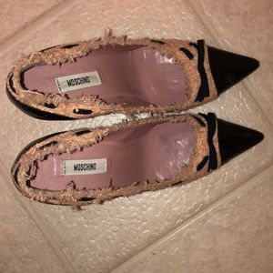 Moschino Blush Tweed Pump